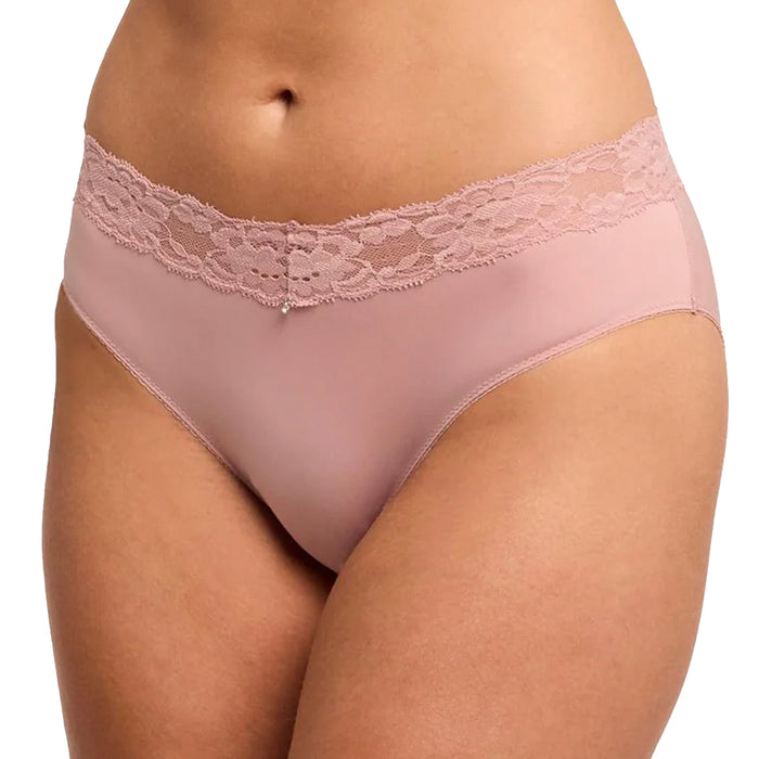Montelle Essentials High-Cut Brief Panty 9004 Ballet Pink Front