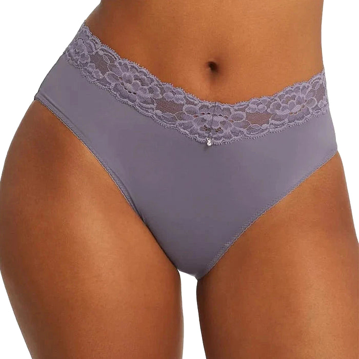 Montelle Essential High-Cut Brief 9004 Purple Cloud Front