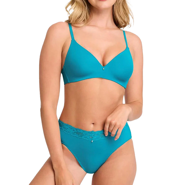 Montelle Essentials High-Cut Brief 9004 Turquoise Set