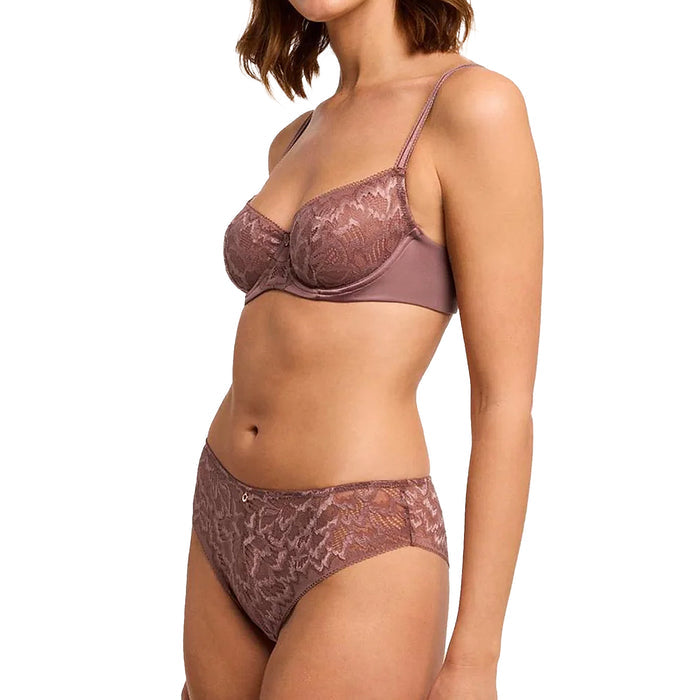 Montelle Flirt Demi Lace Bra 9705 Woodrose Set