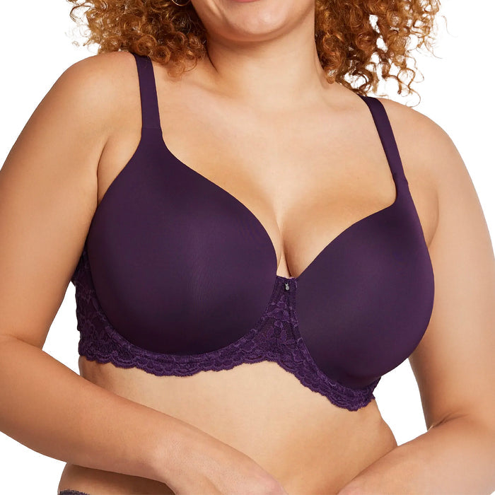 Montelle Pure Plus Full Cup T-Shirt Bra 9320 Purple Velvet Front