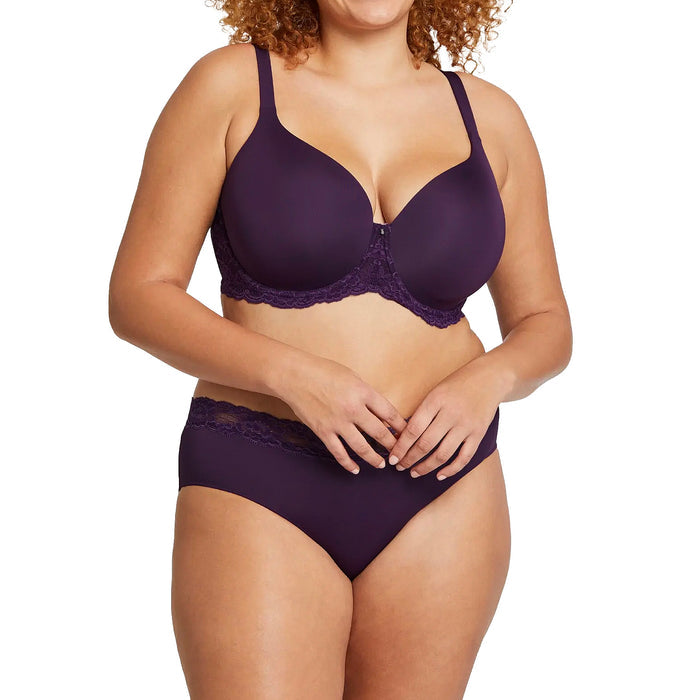 Montelle Pure Plus Full Cup T-Shirt Bra 9320 Purple Velvet Set