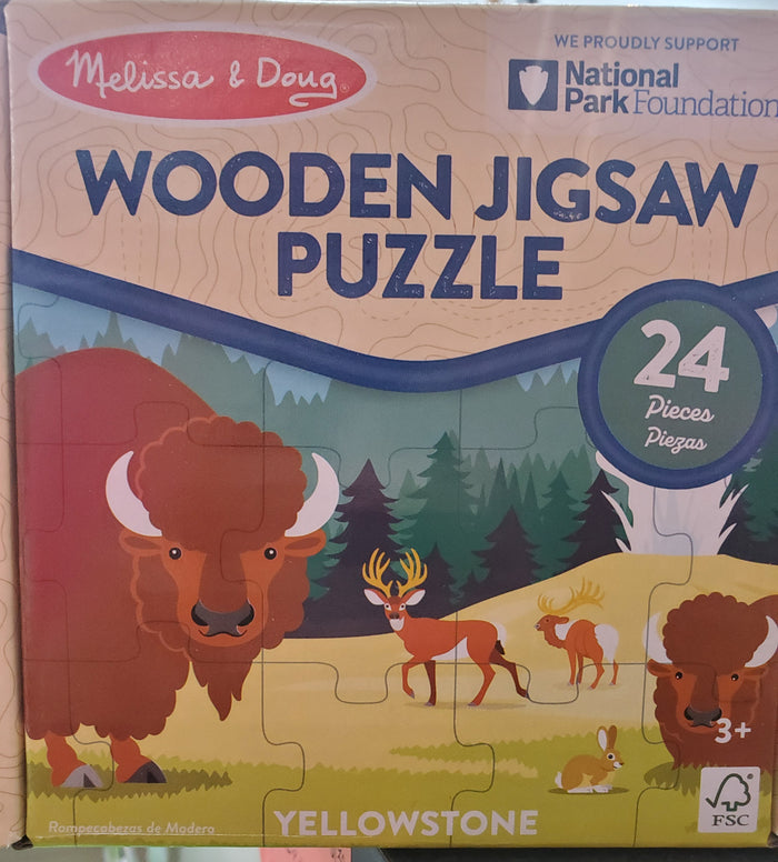 National Parks-Yellowstone 24 pc. Wooden Jigsaw Puzzle