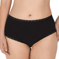 Natori Bliss Cotton Full Brief Panty 755058 Black Front