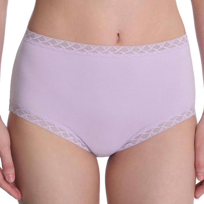 Natori Bliss Cotton Full Brief Panty 755058 Purple Pearl Front