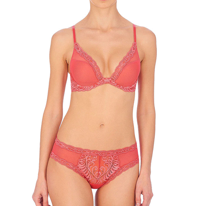 Natori Feathers Hipster Panty 753023 Damask Pink Set