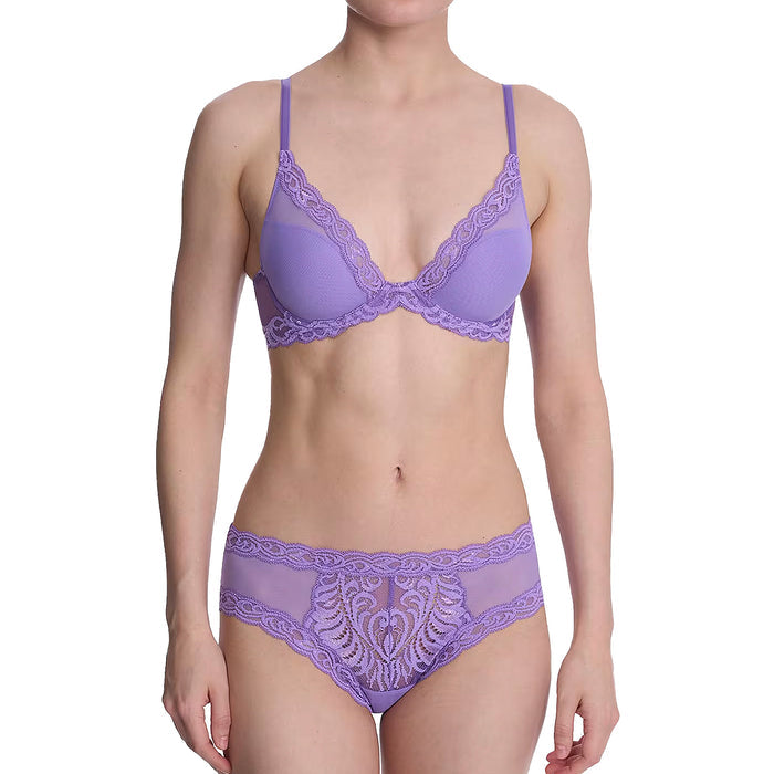 Natori Feathers Hipster Panty 753023 Violet Blue Set