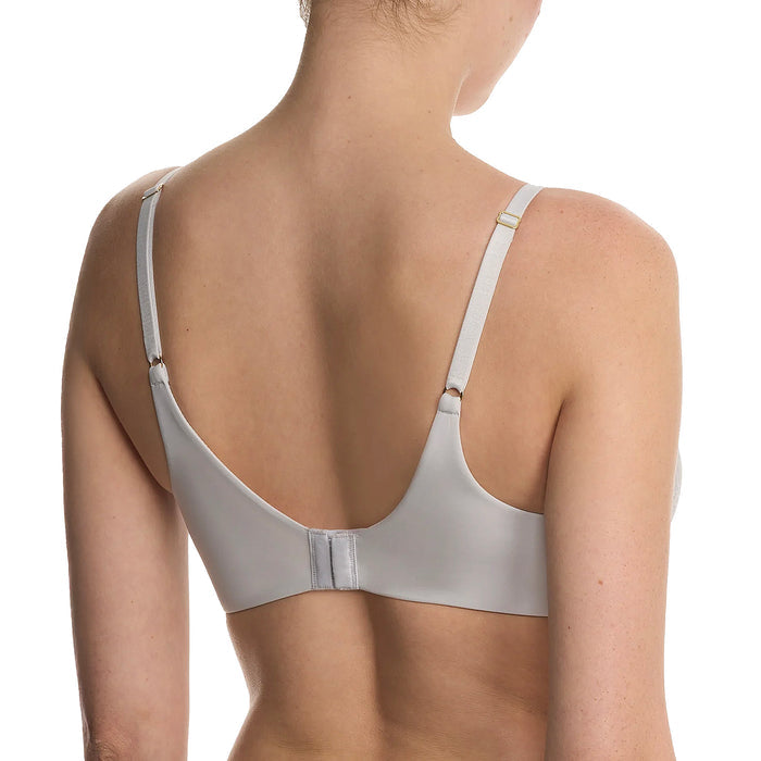Natori Love Lace Full Coverage Plunge T-Shirt Bra 731351 Mink Warm White Back