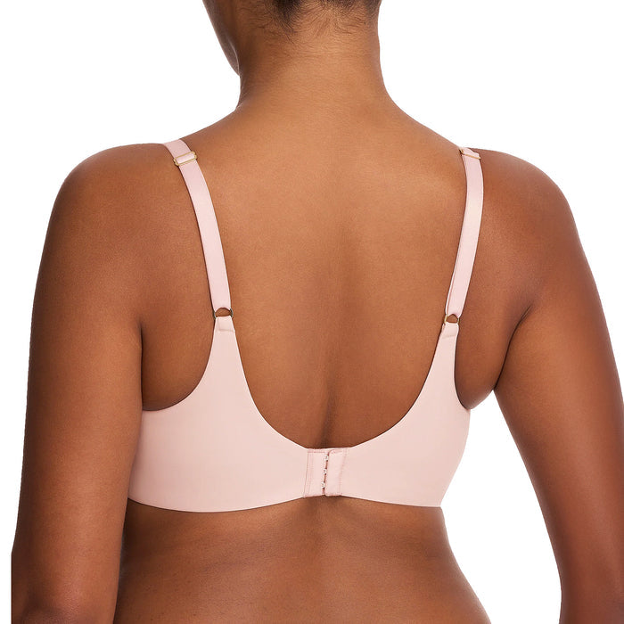 Natori Love Lace Full Coverage Plunge T-Shirt Bra 731351 Pink Pearl Warm White Back