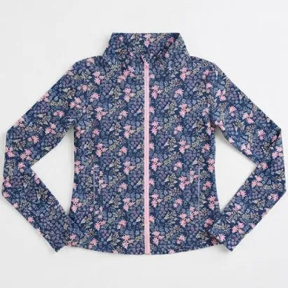 Navy Ditsy Floral Active Jacket