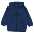 Navy Hooded Zip Jacket