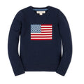 Navy Organic Cotton Flag Sweater
