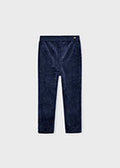 Navy Velvet Leggings