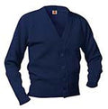 Navy Vneck Cardigan Sweater