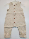 Ocre Woven Stripe Jumpsuit