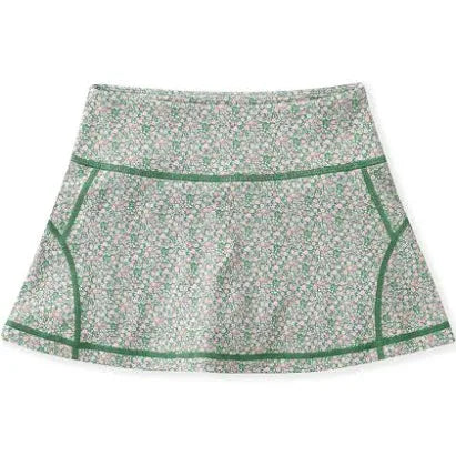 Olive Ditsy Floral Tennis Skirt