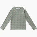 Olive Ditsy Top w/ Finger Hole