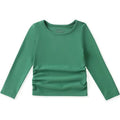 Olive Ruched Top