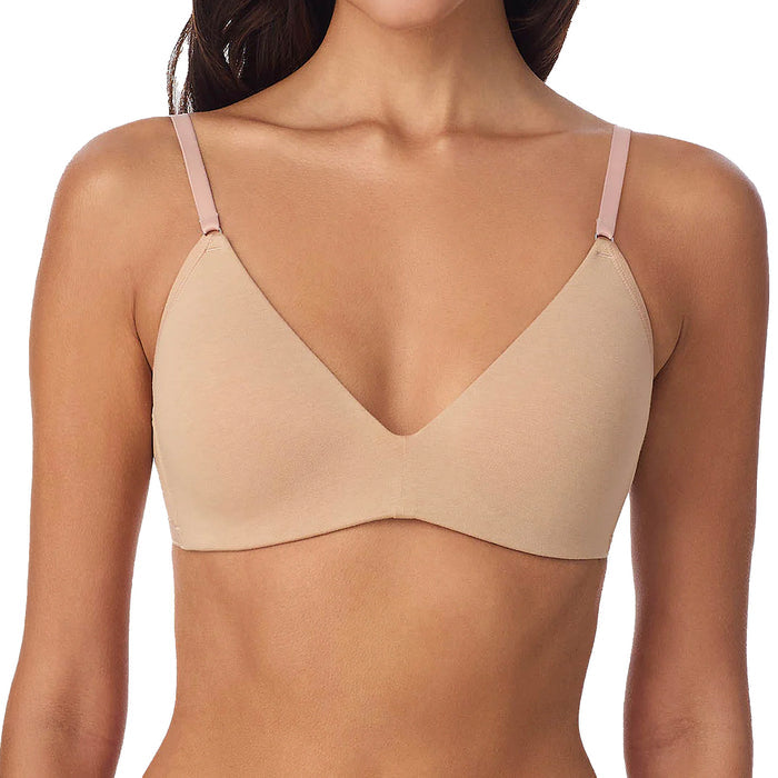 OnGossamer Cabana Cotton Wire Free Push Up Bra G9465 Champagne Front