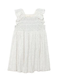Opal Flutter Sleeve Smocked Dress