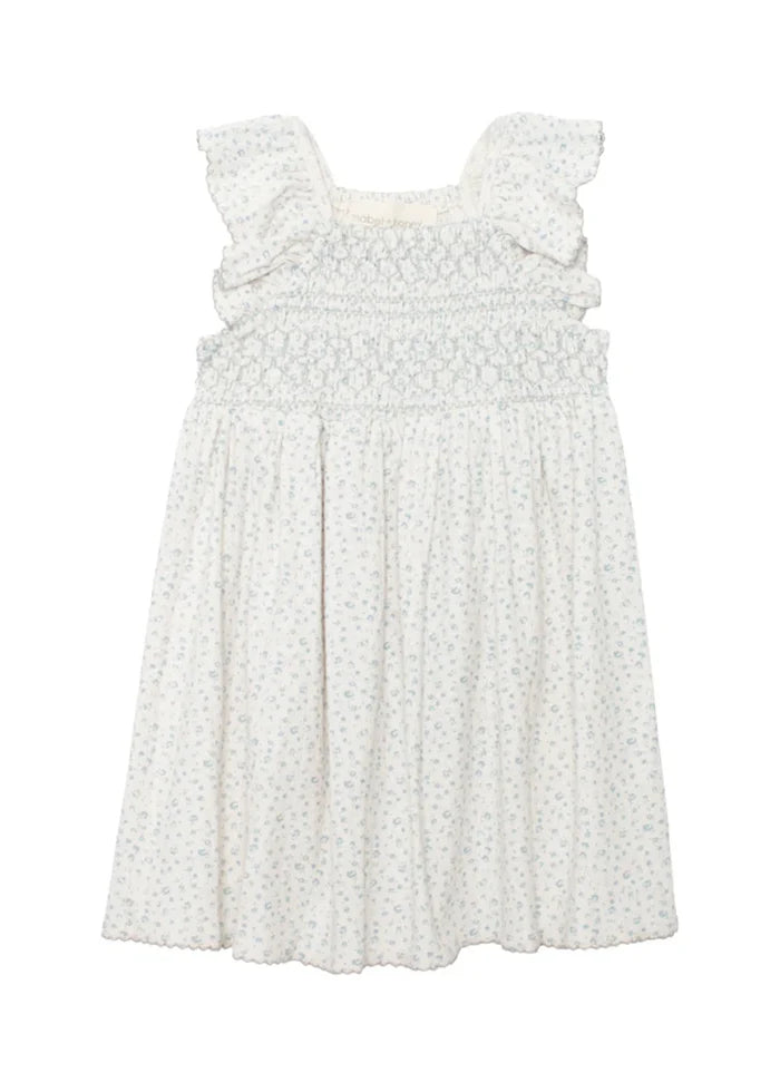 Opal Flutter Sleeve Smocked Dress