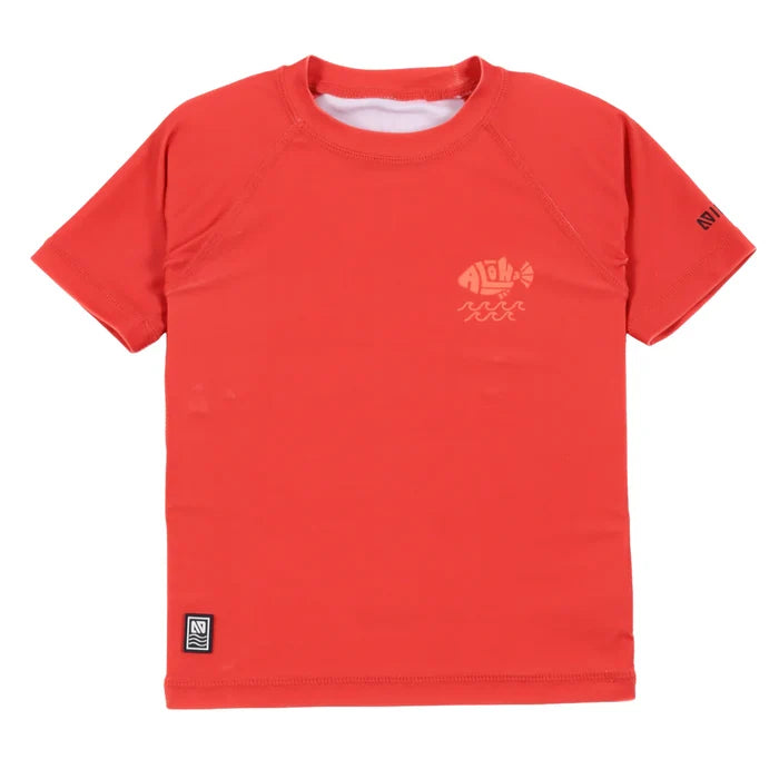 Orange Aloha Rashguard
