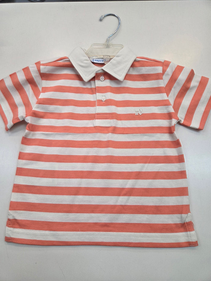 Orange Stripe Polo