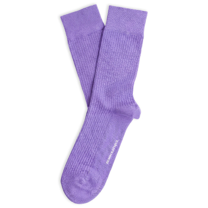 Originals Fine Rib Socks Clear Purple
