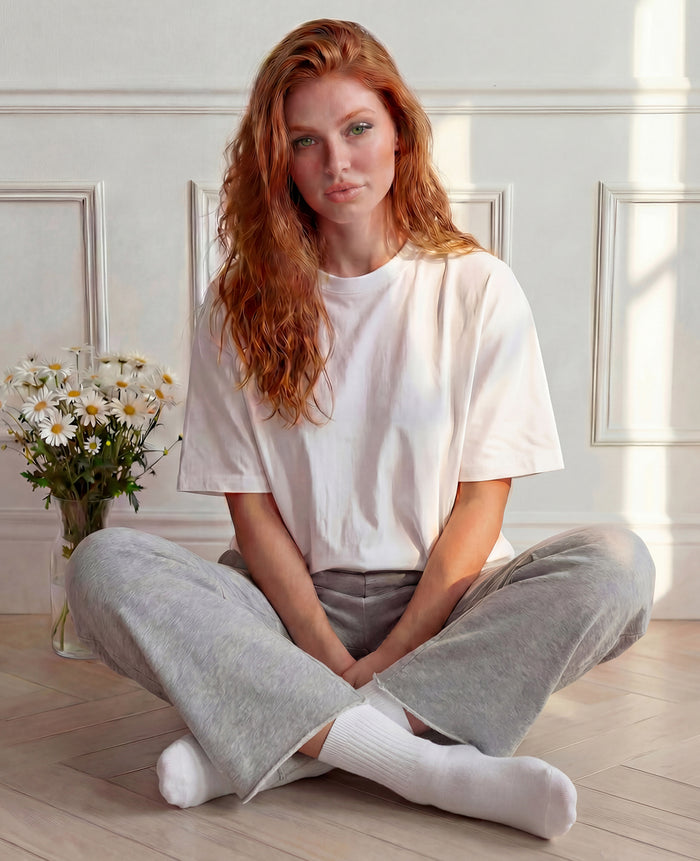 Originals Fine Rib Socks Clear White