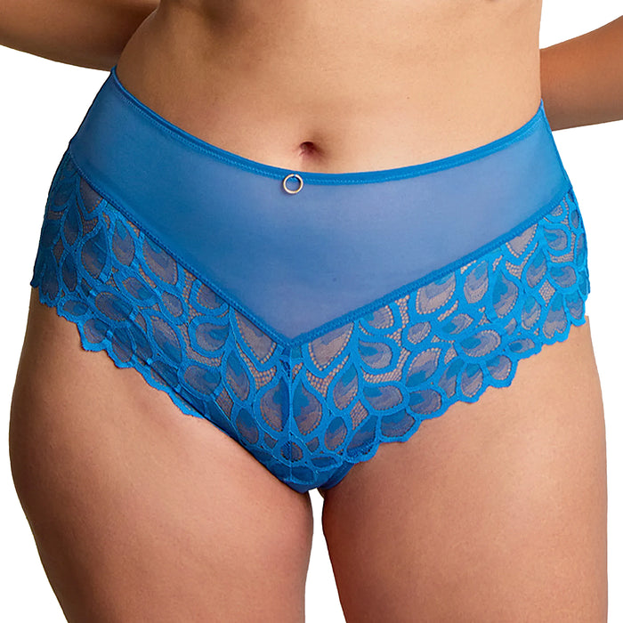 Panache Allure Deep Brief 10764 Azure Blue Front