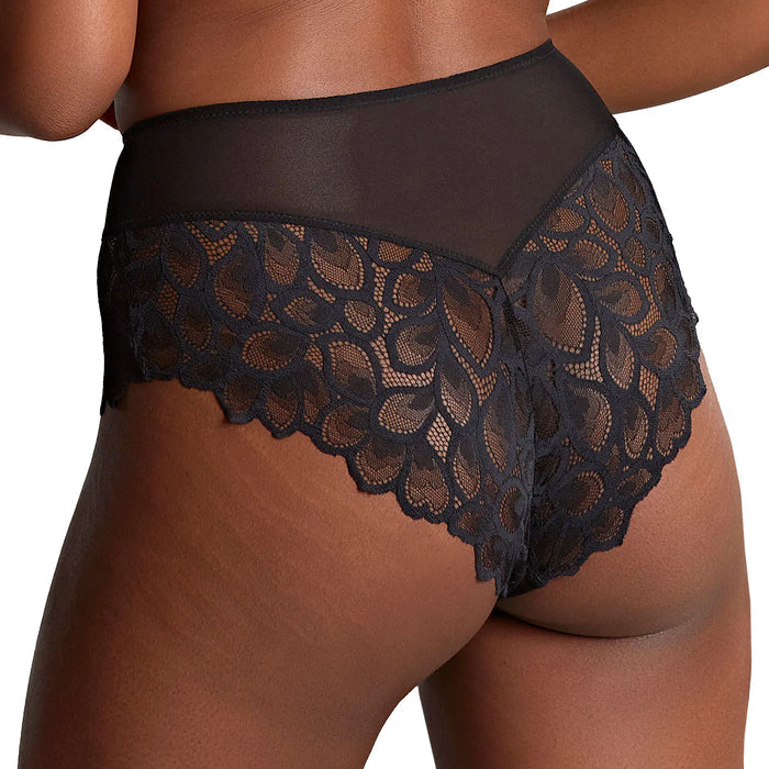 Panache Allure Deep Brief 10764 Black Latte Back