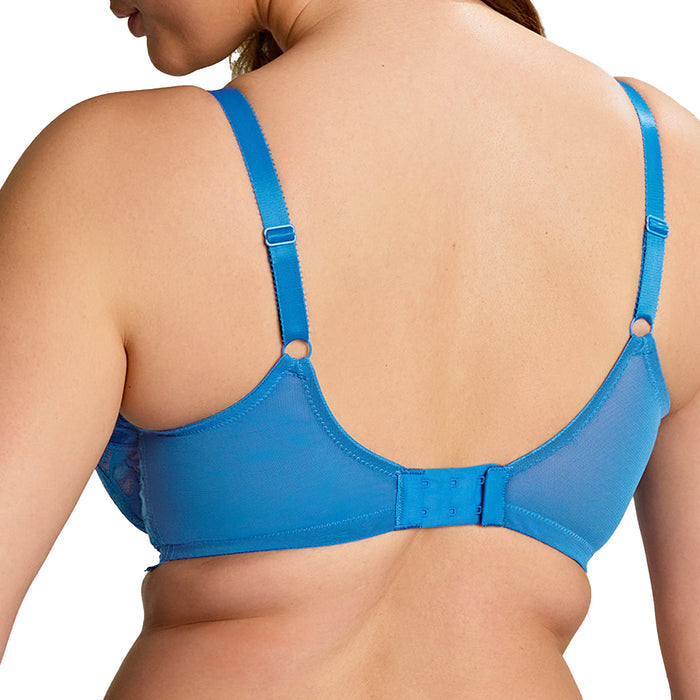 Panache Allure Full Cup Bra 10765 Azure Blue Back