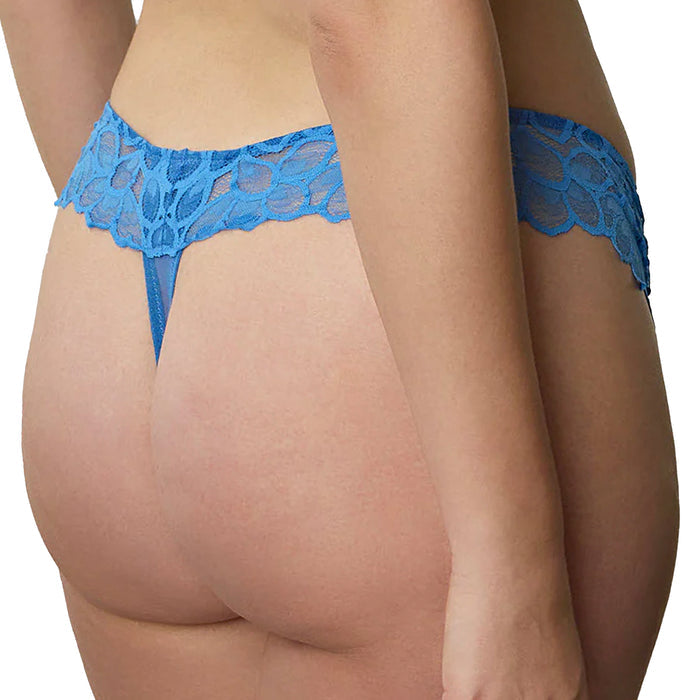 Panache Allure Thong 10769 Azure Blue Back