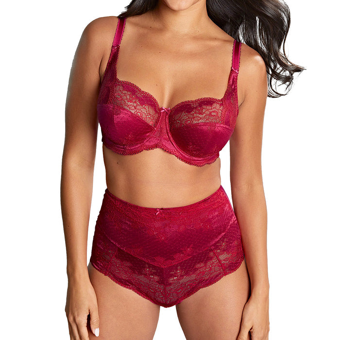 Panache Clara Full Cup Bra 7255  Orchid Red Set