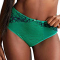 Panache Envy Deep Brief 7283C Emerald Leopard Front