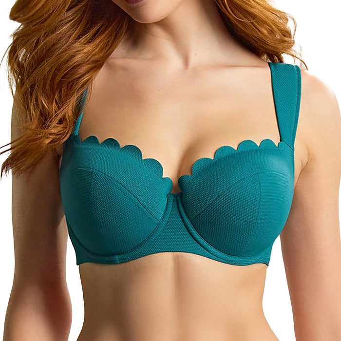 Panache Spirit Bette Balcony Bikini Top SW1842E Teal Blue Front