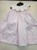 Pink Dress w/Embroidered Flower Collar