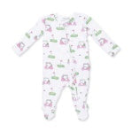 Pink Golf Carts Ruffle Zip Footie