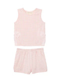 Pink Plaid Perfection Short Outfit