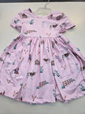 Pink Ranch Hands Pocket Twirl Dress