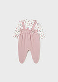 Pink Romper with Flower Top 1 pc.