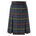 Plaid 55 Kick Pleat Skirt