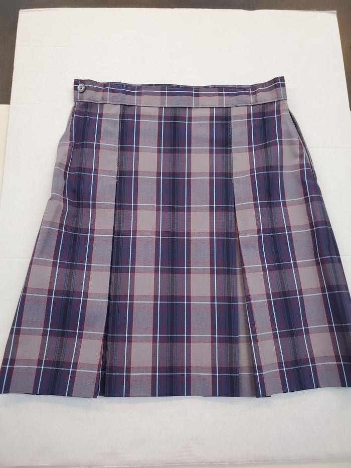 Plaid Kick Pleat Skirt (Plaid 53)