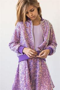 Purple Sequin Skort