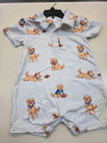 Quarterback Pups Polo Romper