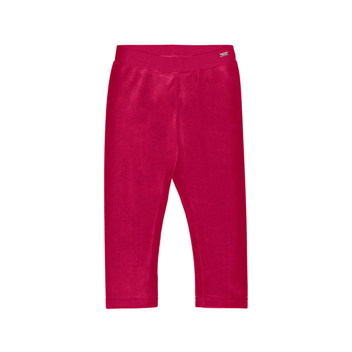 Red Basic Velvet Leggings
