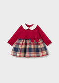 Red Sweater/Plaid Dress