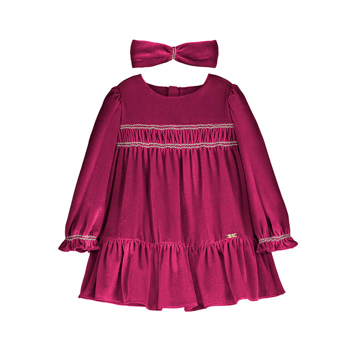 Red Velvet Dress + Headband