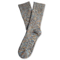 Relax Heavy Rib Supermelange Old Gold / Navy / Irr / Hot Chocolate / Off White - Democratique Socks