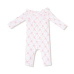 Ribbon Bow Trellis - L/s Ruffle Romper